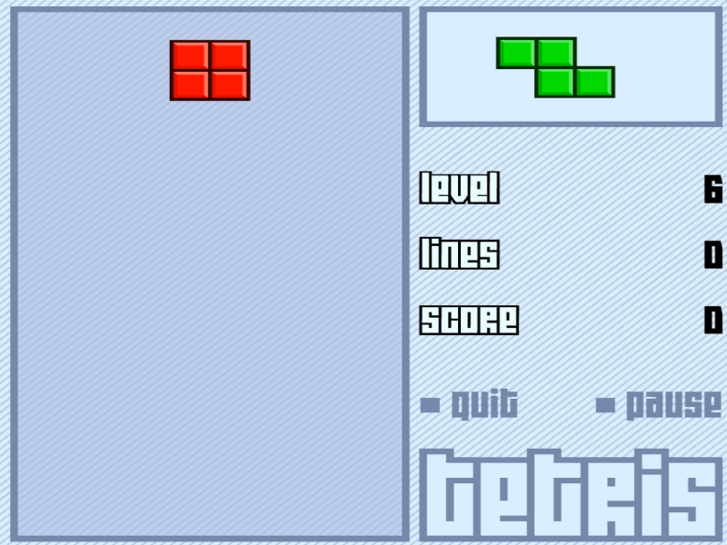 테트리스-플래시게임을-플레이하는-화면입니다
