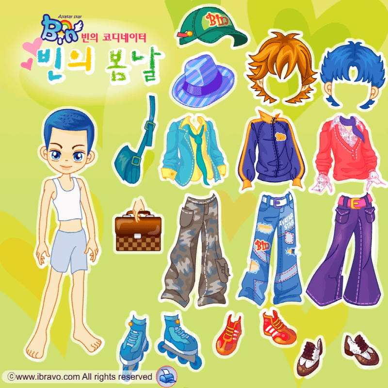 빈의-봄날-코디네이터-옷입히기-플래시게임-커버-화면